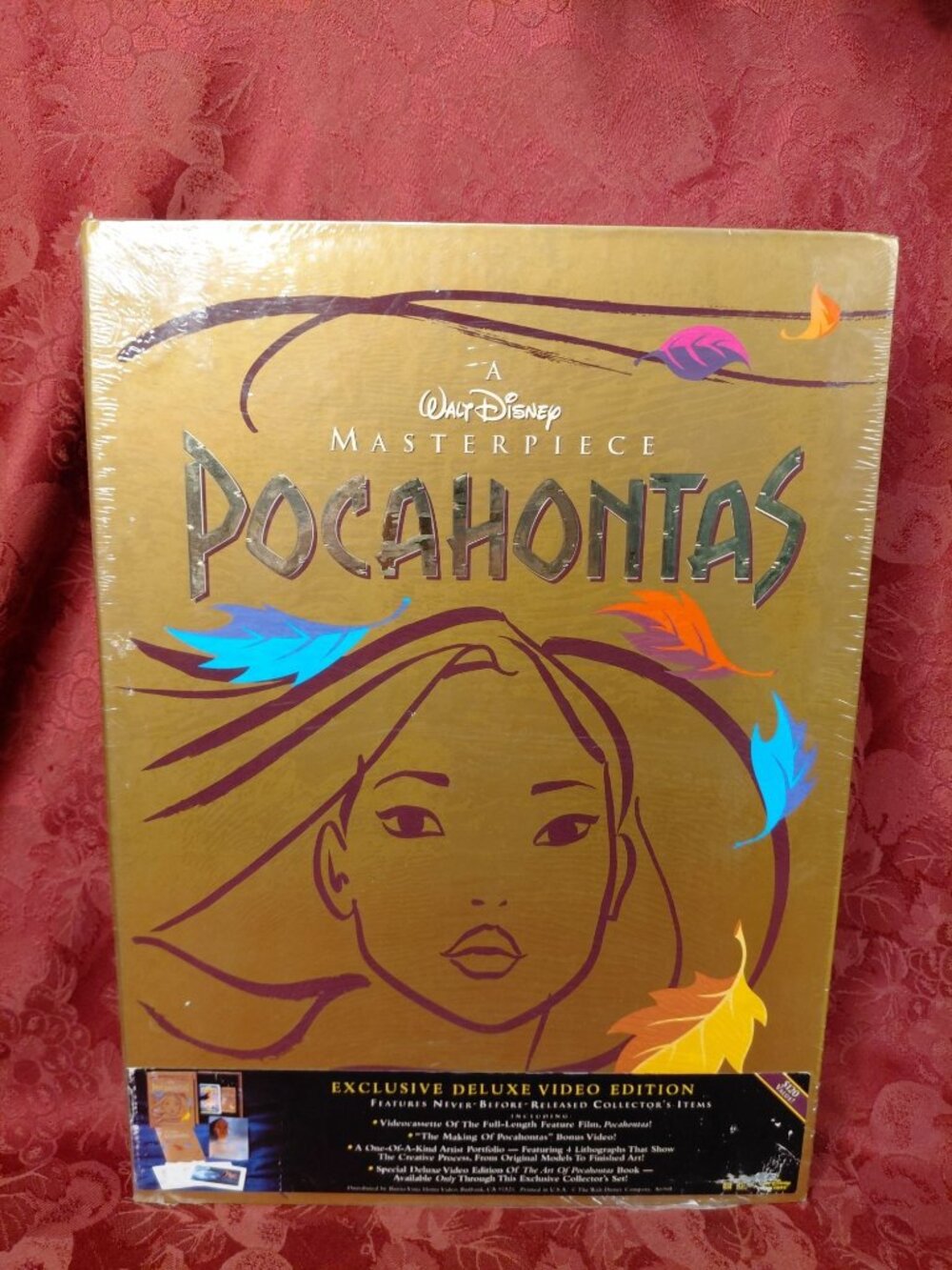 Walt Disney Pocahontas Masterpiece Deluxe Video Edition Sealed Collectors Set
